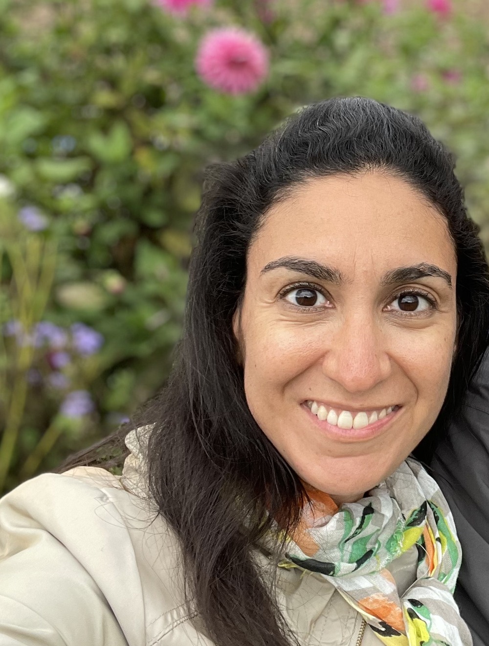 Hagar Simon smiling outdoors